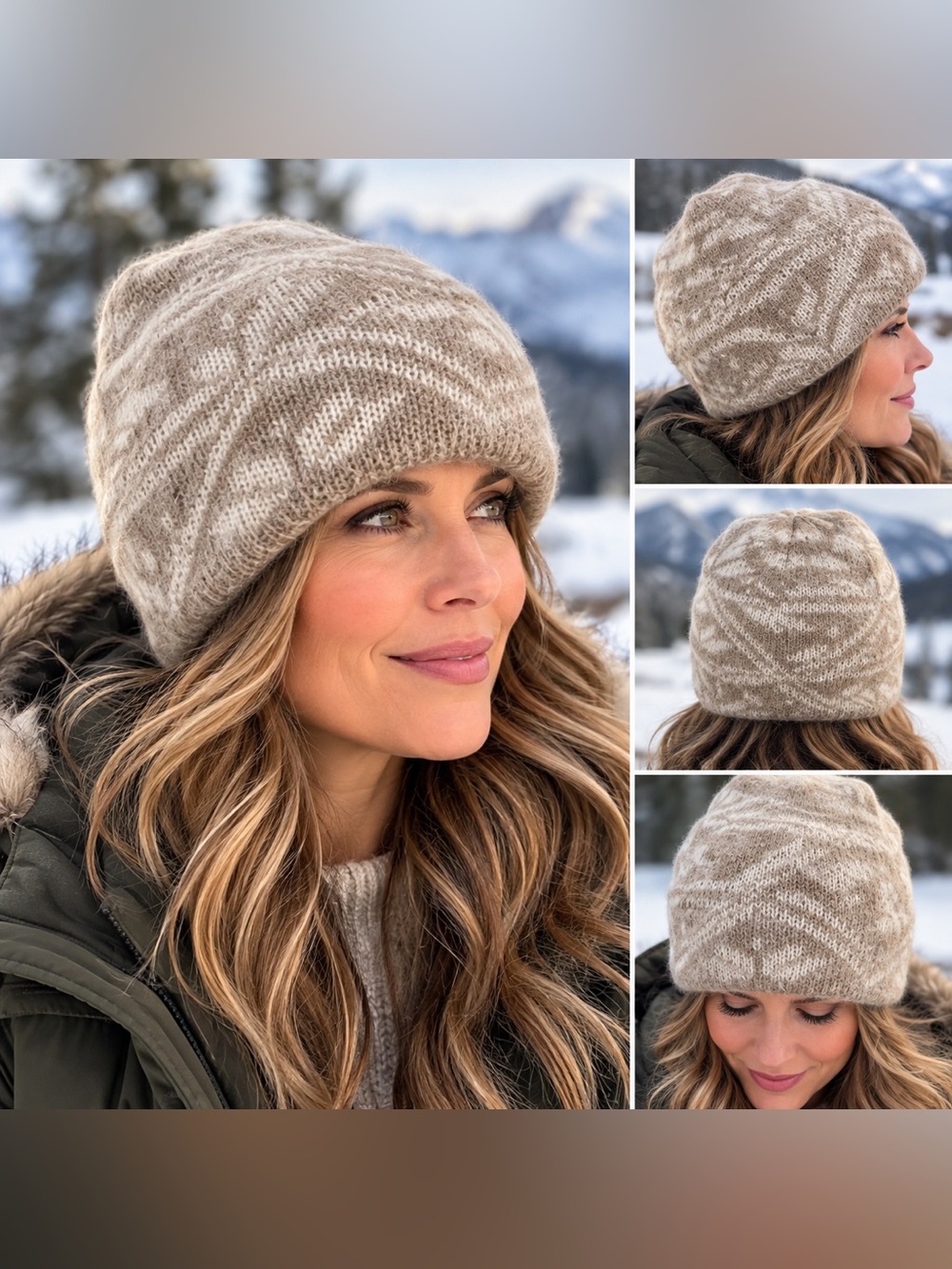 Varma Icelandic Wool Hat 100% Wool Made in Iceland Natural